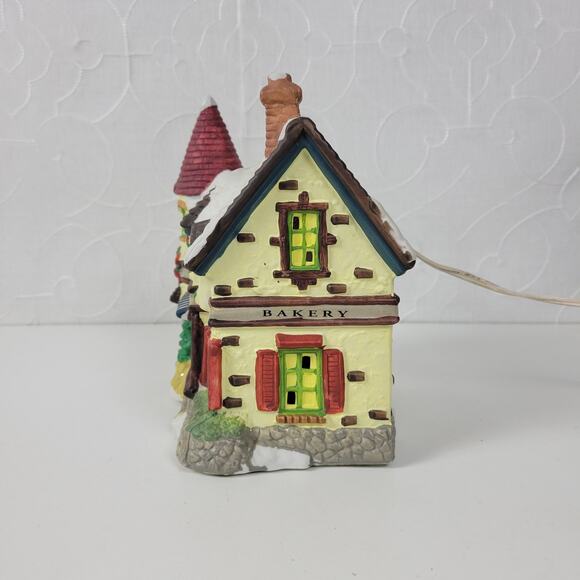 Vintage 90's Holiday Expressions Bakery Hand-Painted Porcelain Lighted House - Picture 11 of 16